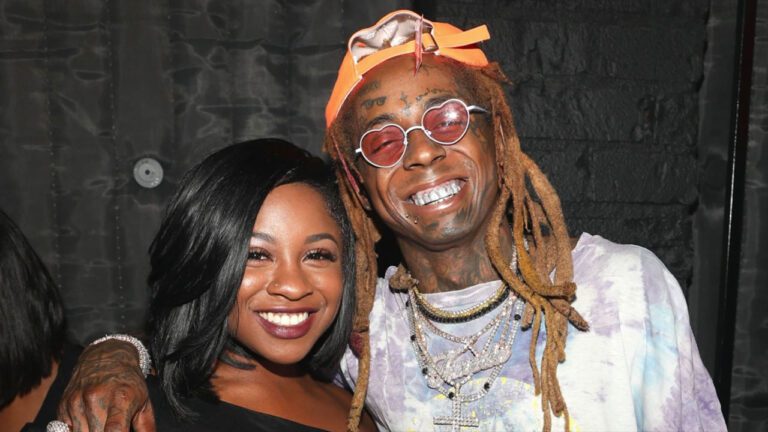 Rapper Lil Wayne and Reginae Carter