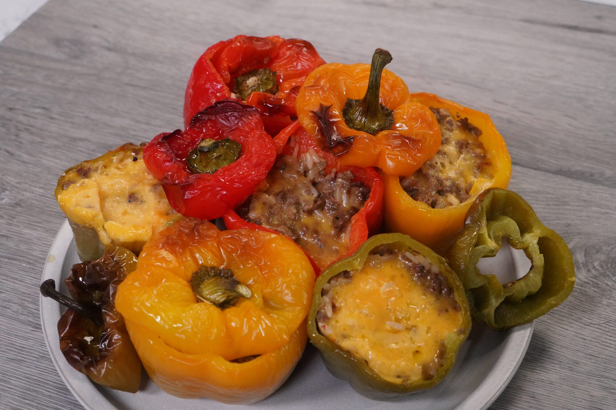 Stuffed Bell Peppers - Downright Delicious with Yo-Yo