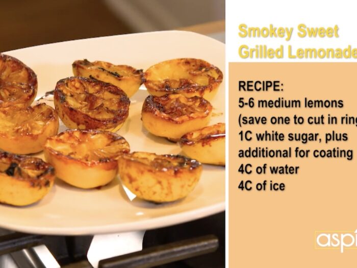 Grilled Lemon & Peach Lemonade