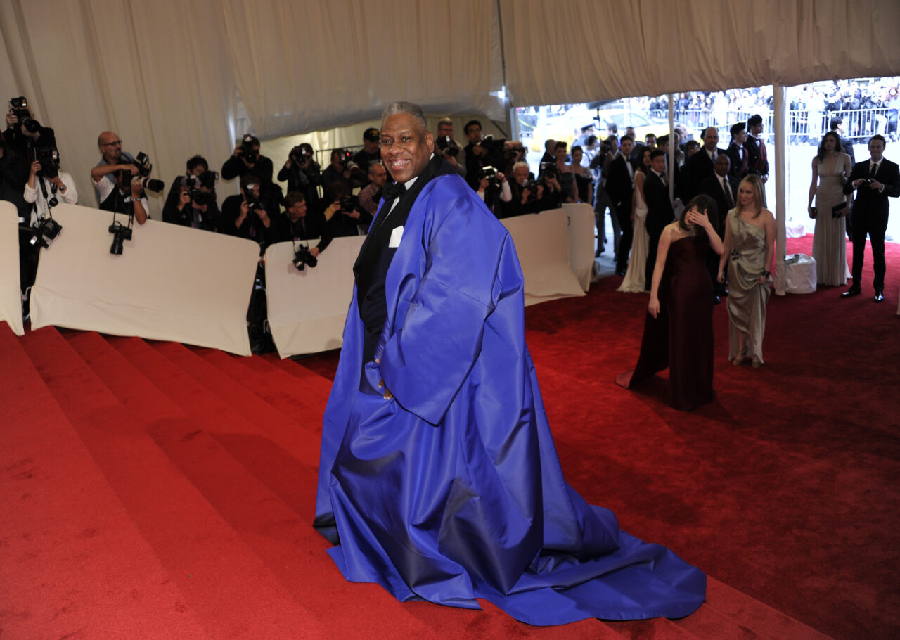 The late Andre Leon Talley at the Met Gala.