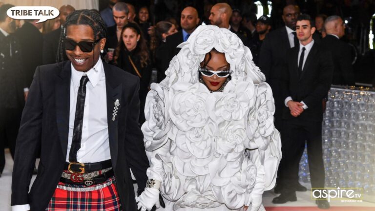 Asap and Rihanna at the Met Gala.