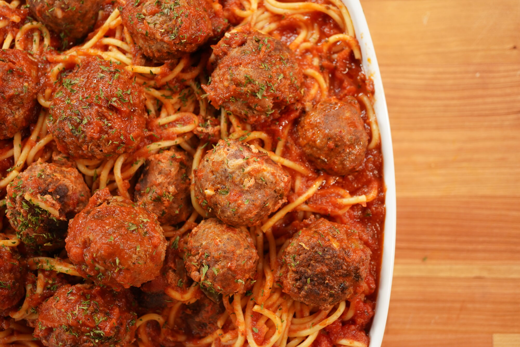 Mama Mia's Spaghetti & Spicy Meatballs