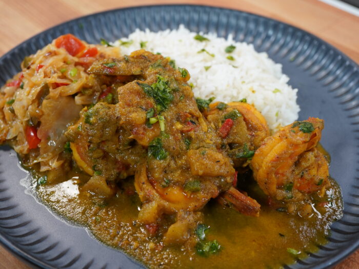 Yo-Yo’s Island Curried Shrimp